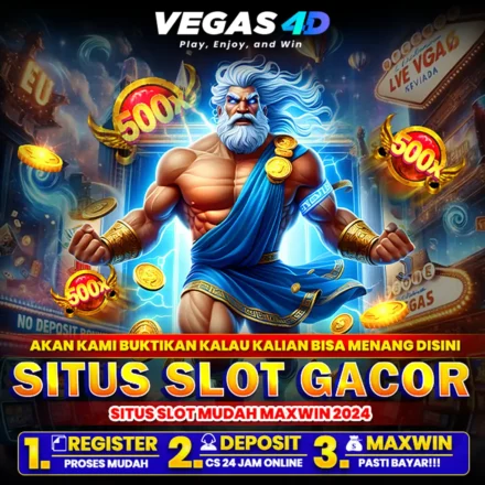 VEGAS4D Situs Slot Gacor dengan karakter Zeus dan simbol 500x