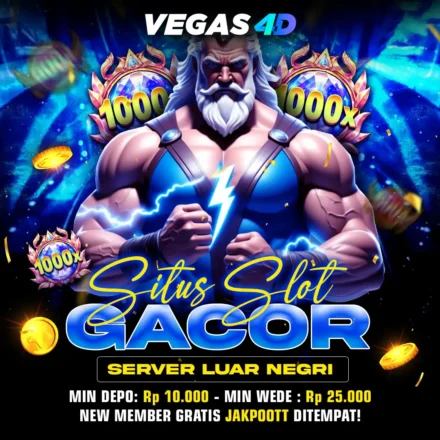 VEGAS4D Situs Slot Gacor server luar negeri dengan Zeus dan simbol 1000x