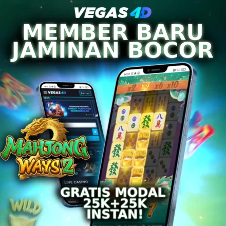 VEGAS4D Member Baru Mahjong Ways 2 dengan promo 25K plus 25K