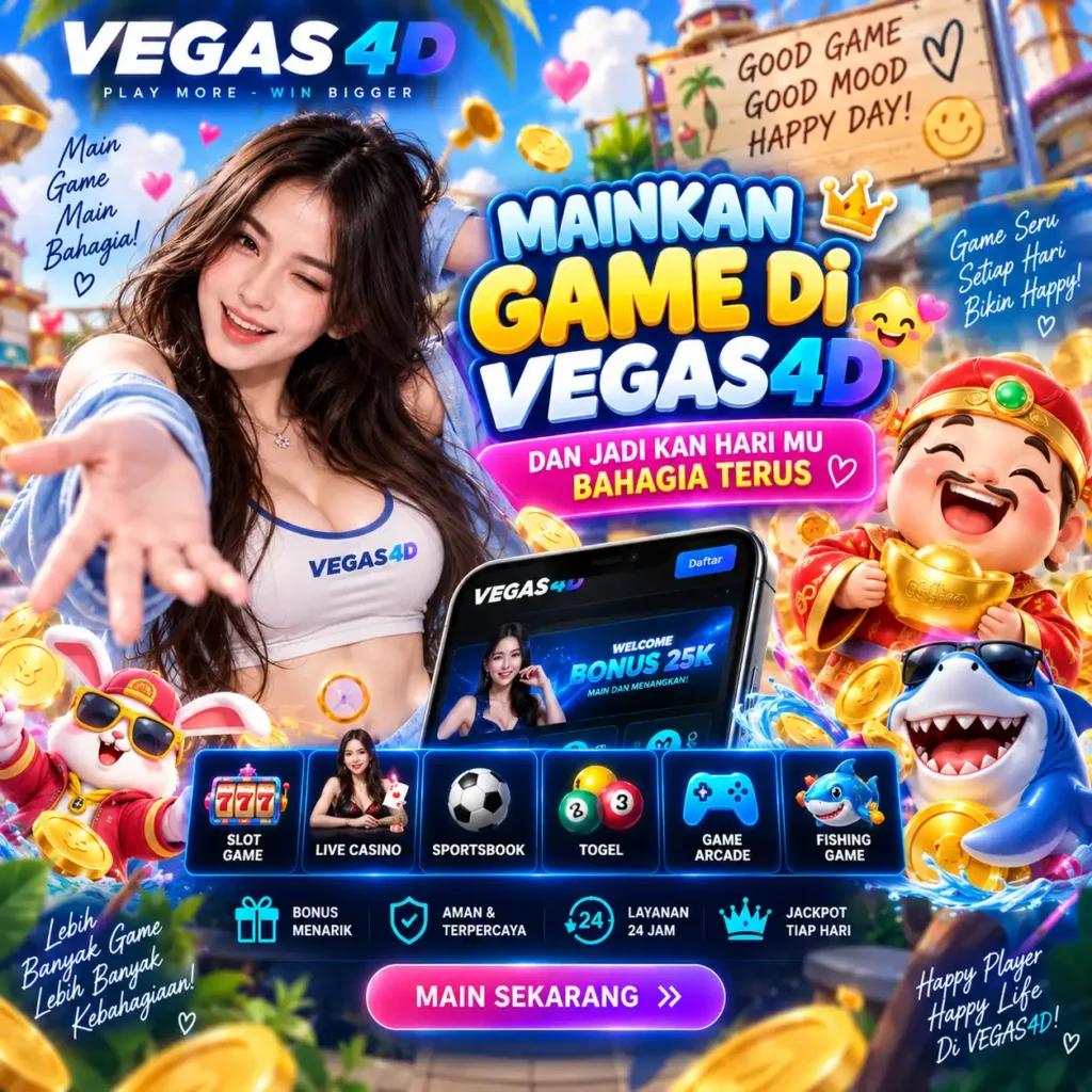 Game VEGAS4D dengan pilihan slot live casino sportsbook togel arcade dan fishing